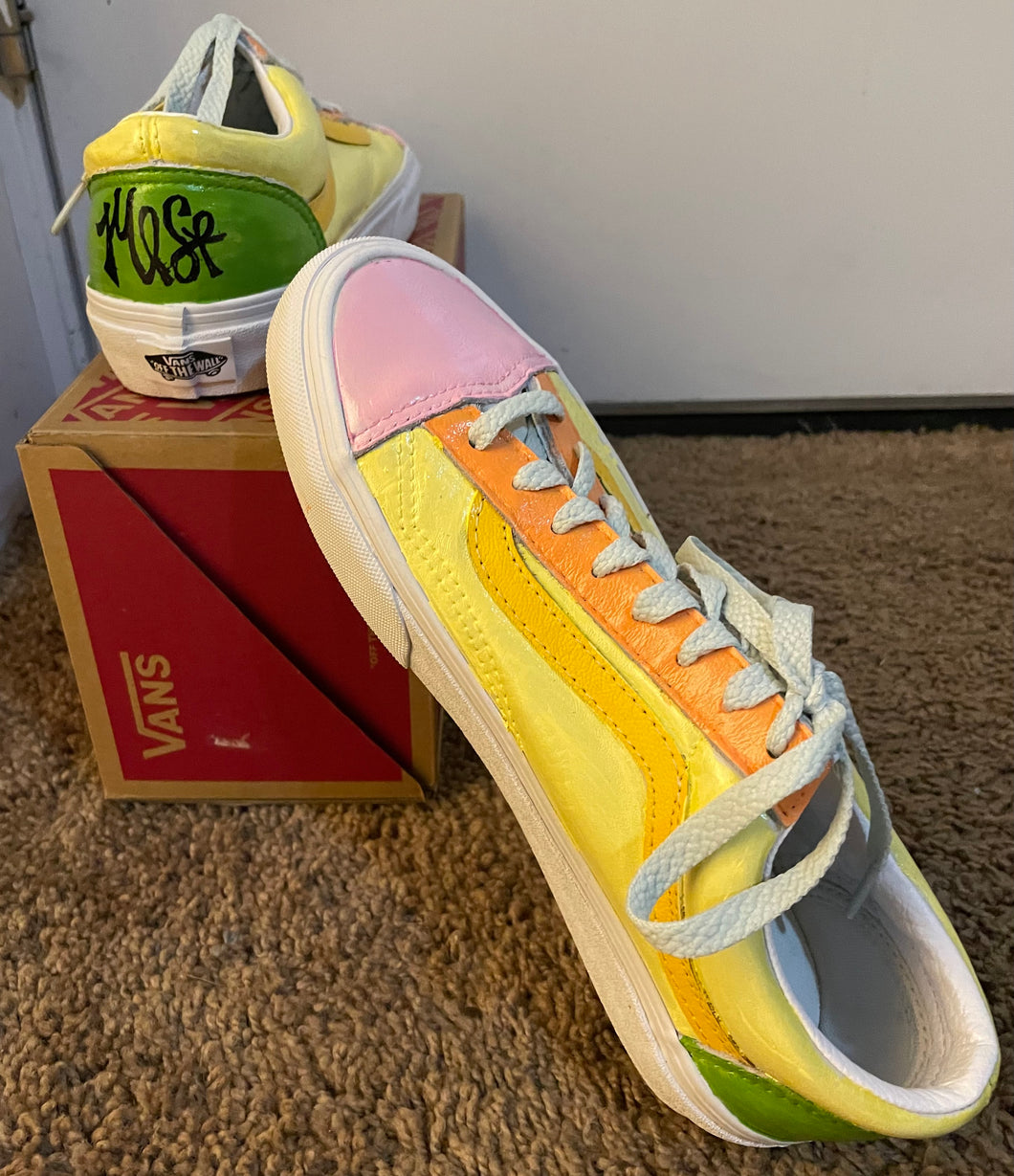 A SHOES - Female 6.5 - VANS PASTEL